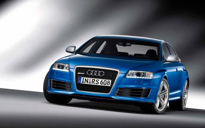 Широкоформатные обои Вид спереди Audi RS6, Вид спереди Ауди (Audi RS6 sedan 2009)