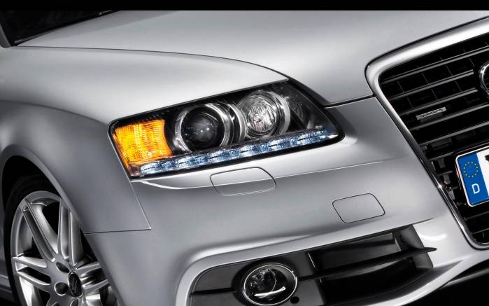 Широкоформатные обои Фара Audi A6, Передняя фара Ауди А6 (Audi A6)