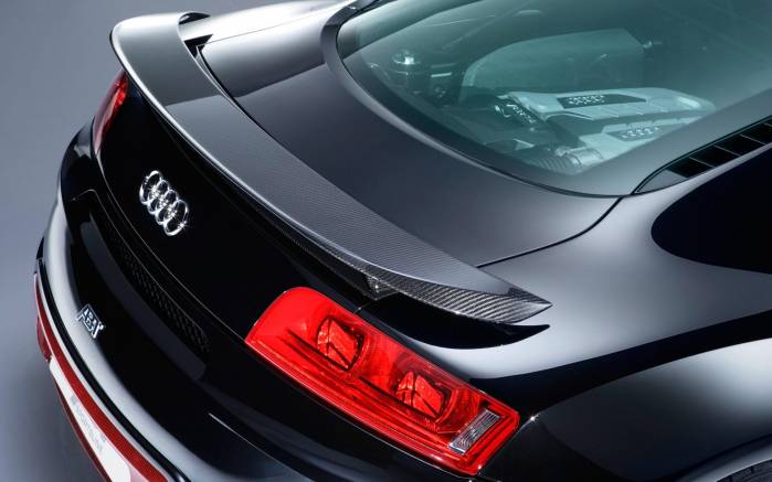Широкоформатные обои Audi R8 ABT спойлер, Спойлер Ауди (Audi R8 ABT)