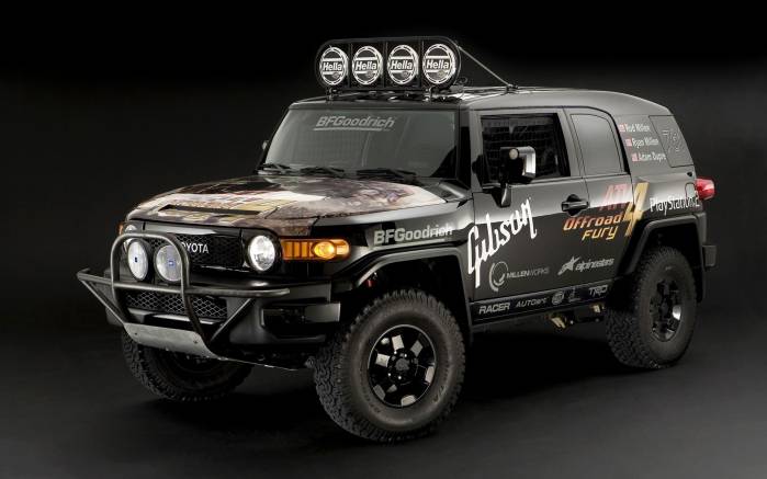 Широкоформатные обои Toyota FJ Cruiser Baja Race Truck, Тойота Крузер (Toyota FJ Cruiser Baja Race Truck)