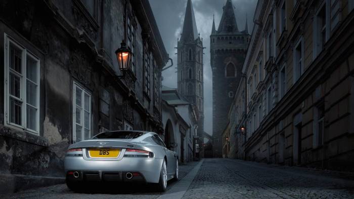 Широкоформатные обои Aston Martin DBS, Астон Мартин (Aston Martin DBS)