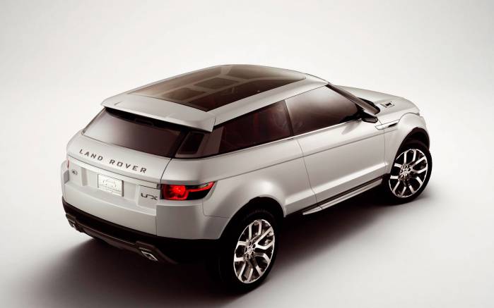 Широкоформатные обои LRX Concept сзади, Лэнд Ровер Концепт вид сзади (Land Rover LRX)