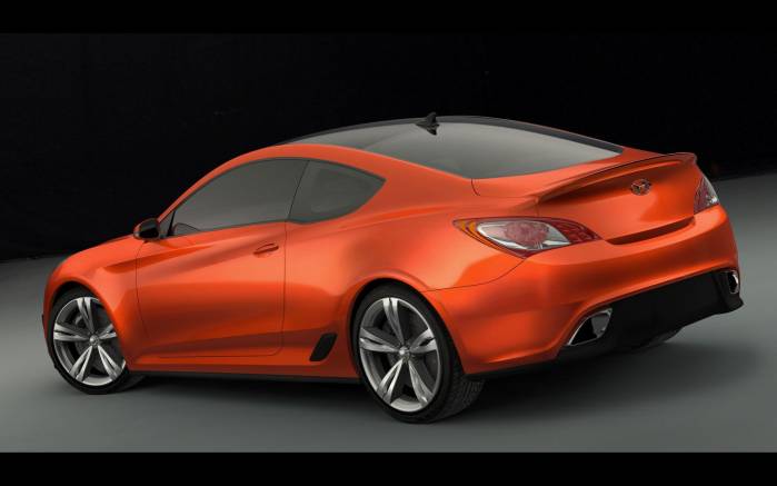 Широкоформатные обои Под углом Hyundai Genesis Coupe Concept, Под углом Концепт Хундай Дженезис Купэ Концепт (Hyundai Genesis Coupe Concept)