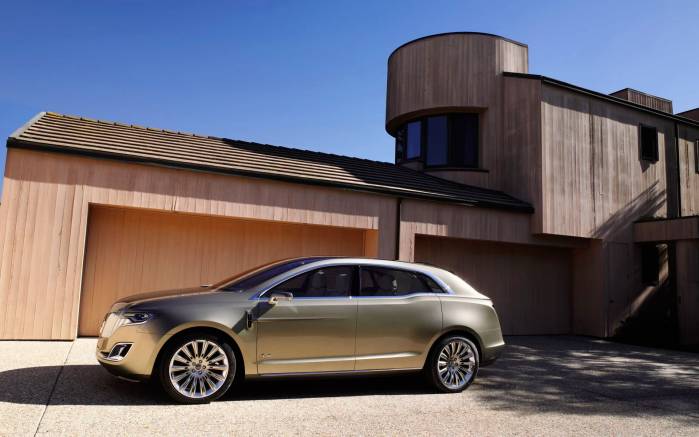 Широкоформатные обои Lincoln MKT сбоку, Линкольн Концепт вид сбоку (Lincoln MKT Concept)