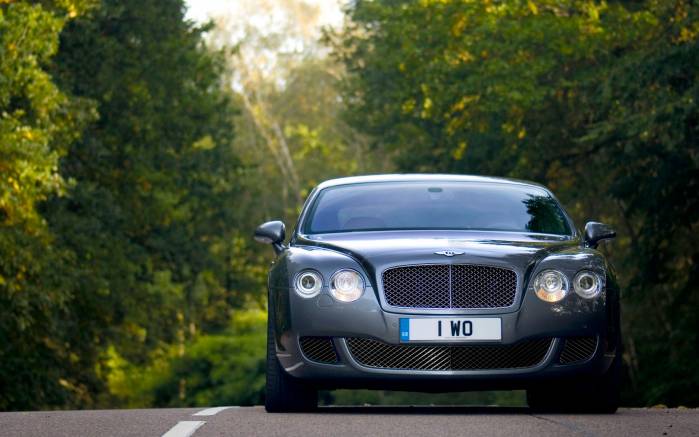 Широкоформатные обои Вид спереди Bentley Continental GT Speed, Вид спереди Бентли Континенталь (Bentley Continental GT Speed)