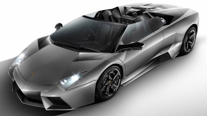 Широкоформатные обои Шикарный Lamborghini reventon roadster, Боковая часть Lamborghini reventon roadster