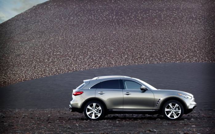 Широкоформатные обои В дюнах Infiniti FX50, В дюнах Инфинити (Infiniti FX50)