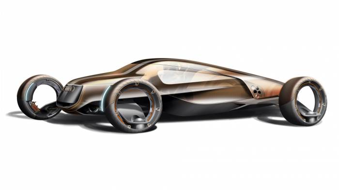 Широкоформатные обои Аudi espira, Концепт будущего авто