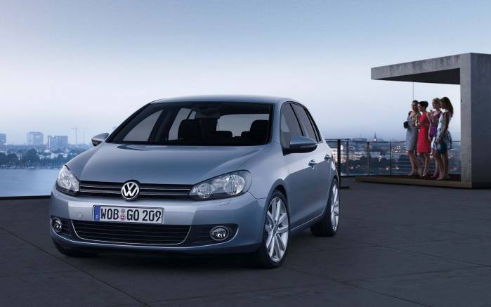 Широкоформатные обои VW Rabbit (Golf 6) 2009, Фольксваген Рэббит (VW Rabbit (Golf 6) 2009)