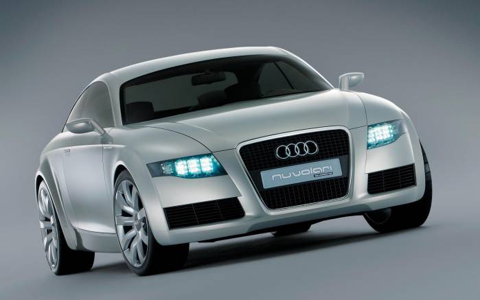 Широкоформатные обои Audi Nuvolari Concept вид спереди, Вид спереди Ауди Нуволари концепт (Audi Nuvolari Concept)