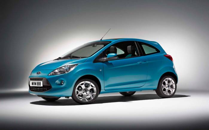 Широкоформатные обои Вид спереди Ford Ka 2009, Вид спереди Форд Ка (Ford Ka 2009)