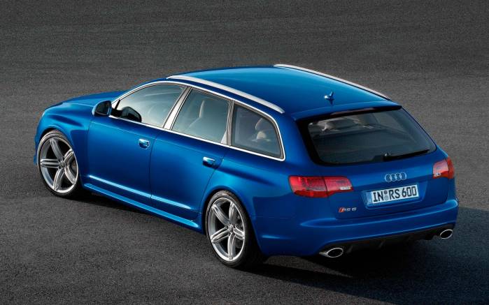 Широкоформатные обои Вид сзади Audi RS6 Avant 2008, Вид сзади Ауди (Audi RS6 Avant 2008)