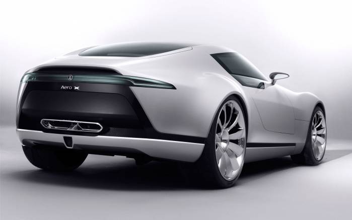 Широкоформатные обои Saab Aero X, Вид сзади Сааб Аэро Икс концепт (Saab Aero X Concept)