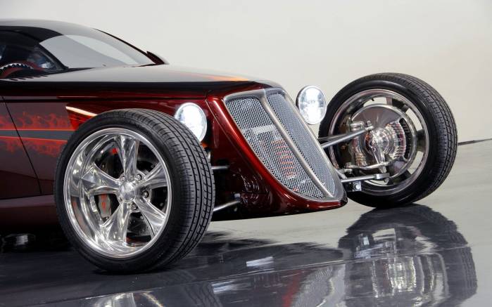 Широкоформатные обои Перед фара Foose Coupe, Передний капот фара Фуз Купэ (Foose Coupe)