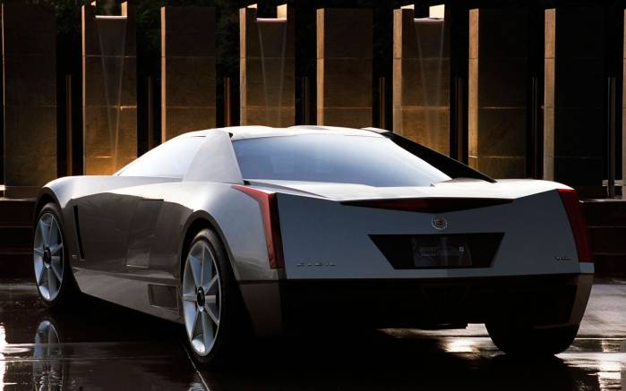 Широкоформатные обои Вид сзади Cadillac Cien Concept, Вид сзади Кадиллак Циен Концепт (Cadillac Cien Concept)