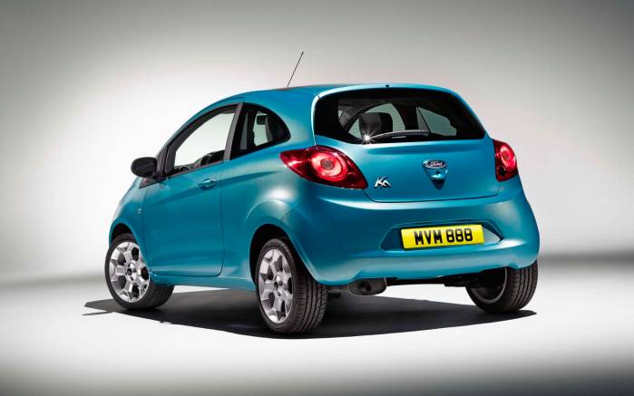 Широкоформатные обои Вид сзади Ford Ka 2009, Вид сзади Форд Ка (Ford Ka 2009)