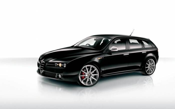 Широкоформатные обои Alfa Romeo 159 TI сбоку, Альфа Ромео вид сбоку (Alfa Romeo 159 TI)