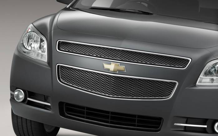 Широкоформатные обои Решетка Chevrolet Malibu 2008, Решетка Шевроле Малибу (Chevrolet Malibu 2008)