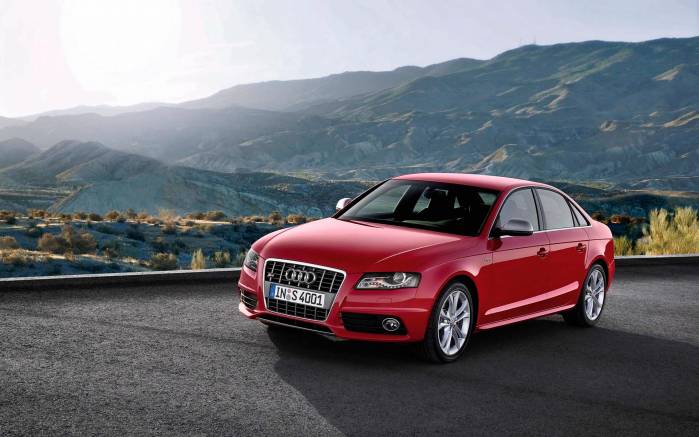 Широкоформатные обои Вид спереди Audi S4 Avant, Вид спереди Ауди (Audi S4 Avant)
