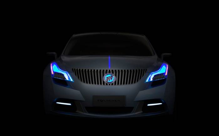 Широкоформатные обои Вид спереди Buick Riviera Concept, Вид спереди Бьюик Ривьера Концепт (Buick Riviera Concept)