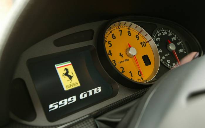 Широкоформатные обои Панель Ferrari 599 GTB Fiorano, Панель Феррари 599 Фиорано (Ferrari 599 GTB Fiorano)