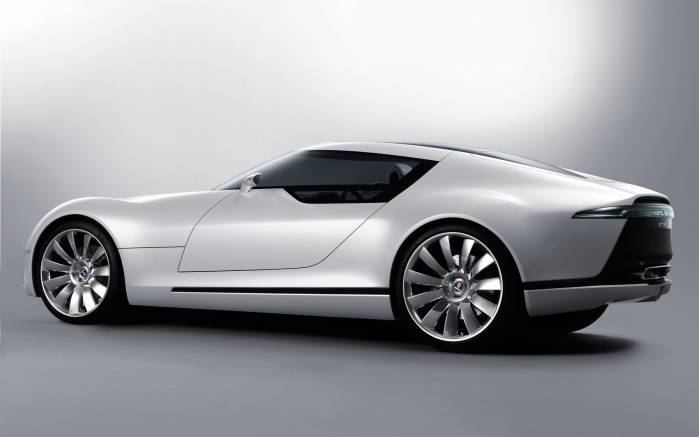 Широкоформатные обои Aero X Concept, Вид сбоку Сааб Аэро Икс концепт (Saab Aero X Concept)