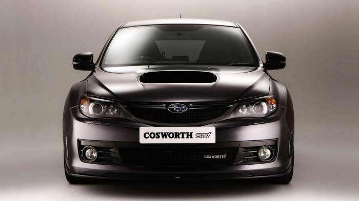 Широкоформатные обои Subaru cosworth impreza, Передняя часть Subaru cosworth impreza