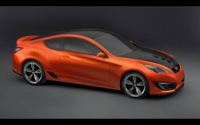 Широкоформатные обои Концепт Hyundai Genesis Coupe Concept, Концепт Хундай Дженезис Купэ Концепт (Hyundai Genesis Coupe Concept)