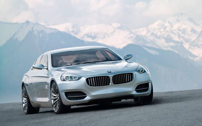 Широкоформатные обои Вид спереди BMW Concept CS, Вид спереди БМВ (BMW Concept CS)
