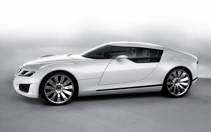 Широкоформатные обои Saab Aero, Вид сбоку Сааб Аэро Икс концепт (Saab Aero X Concept)