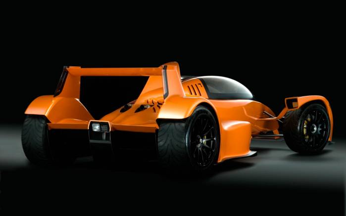 Широкоформатные обои Капаро T1 под углом, Болид Капаро вид под углом (Caparo T1 Prelaunch)