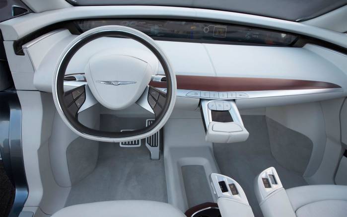 Широкоформатные обои Салон Chrysler EcoVoyager Concept, Салон Крайслер Эко Вояжер Вольт (Chrysler EcoVoyager Concept)