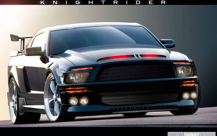 Широкоформатные обои Knight Rider Shelby Mustang 500 GTR, Найт Райдер Шелби Мустанг (Knight Rider Shelby Mustang 500 GTR)