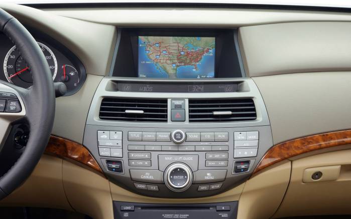 Широкоформатные обои Навигатор Honda Accord 2008, Навигатор Хонда Аккорд (Honda Accord 2008)