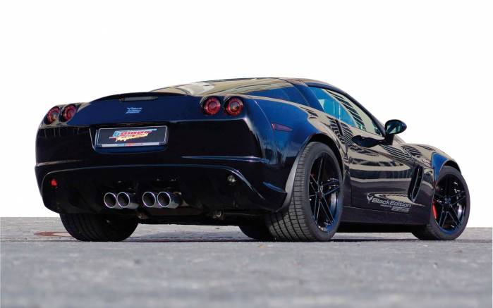 Широкоформатные обои Вид сзади Chevrolet BlackEdition Corvette, Вид сзади Шевроле Корвет (Chevrolet BlackEdition Corvette)