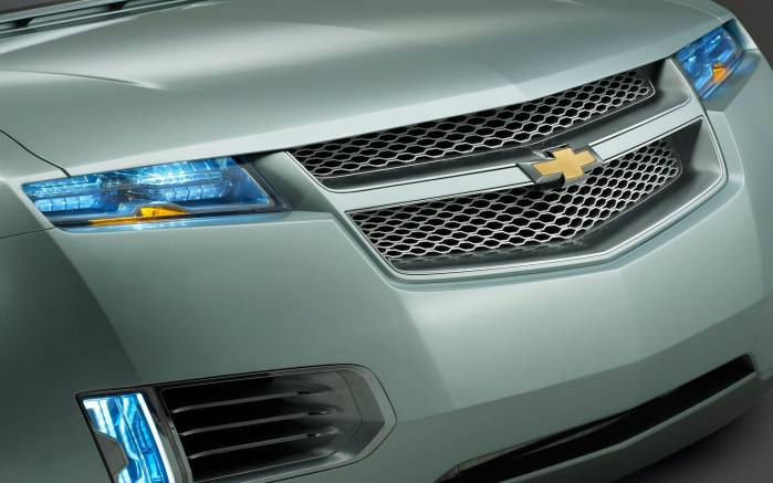Широкоформатные обои Фары Chevrolet Volt Concept, Передние фары Шевроле Вольт (Chevrolet Volt Concept)