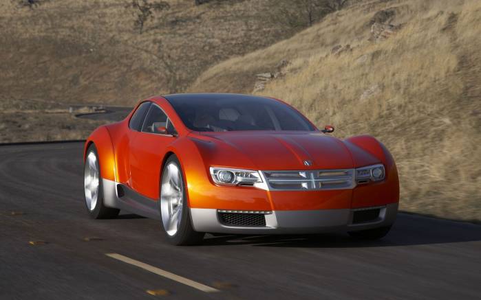 Широкоформатные обои На дороге Dodge Zeo Concept, На дороге Додж Зео Концепт (Dodge Zeo Concept)