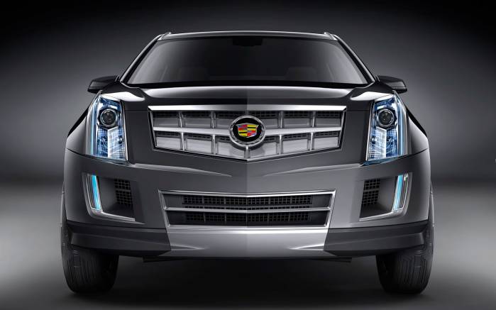 Широкоформатные обои Вид спереди Cadillac Provoq Fuel Cell, Вид спереди Кадиллак Провок Фьюел Сел (Cadillac Provoq Fuel Cell)