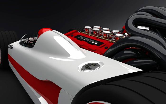 Широкоформатные обои Вид слева Honda Racer hot wheels, Вид слева Хонда Рэйсер (Honda Racer hot wheels)