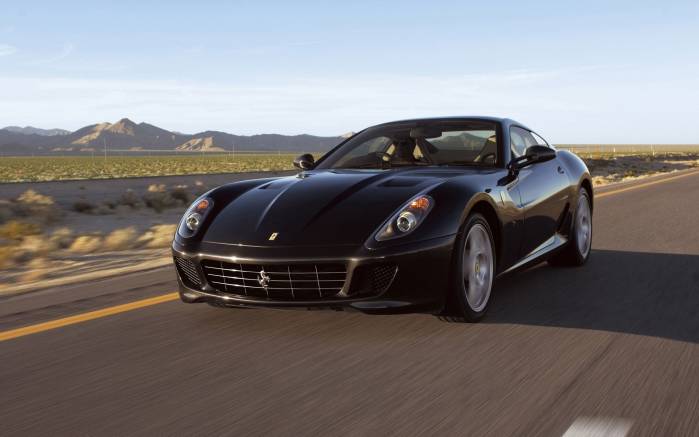 Широкоформатные обои Под углом Ferrari 599 GTB, Под углом Феррари 599 (Ferrari 599 GTB)