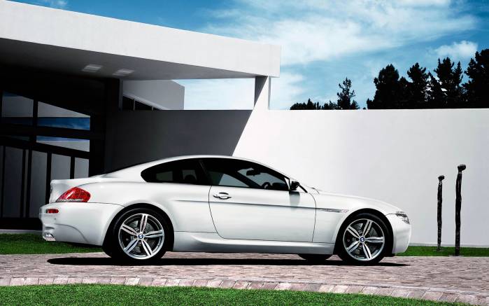 Широкоформатные обои Вид сбоку BMW M6 Competition, Вид сбоку БМВ М6 Компетишн (BMW M6 Competition)