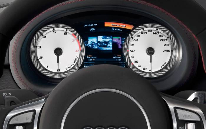Широкоформатные обои Панель Audi Metroproject, Приборная панель Ауди Метропроджект (Audi Metroproject)