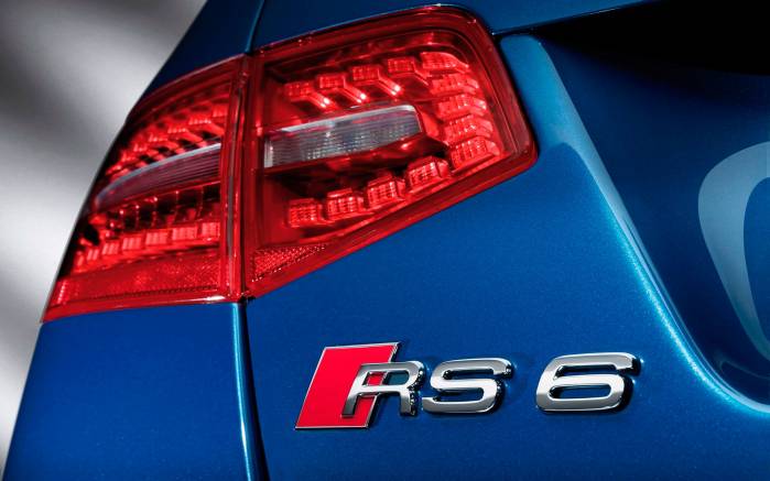 Широкоформатные обои Логотип Audi RS6, Логотип Ауди (Audi RS6)