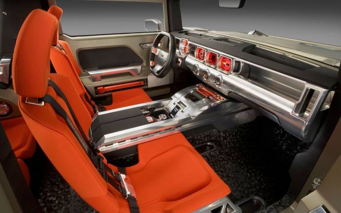 Широкоформатные обои Интерьер Hummer HX Concept 2008, Интерьер Хаммер Концепт (Hummer HX Concept 2008)
