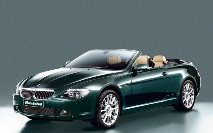 Широкоформатные обои Купэ Bmw 650i, Вид спереди купэ БМВ (Bmw 650i)