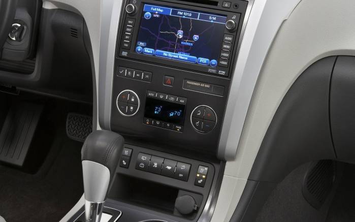 Широкоформатные обои Навигатор Chevrolet Traverse 2009, Навигатор Шевроле Траверс (Chevrolet Traverse 2009)