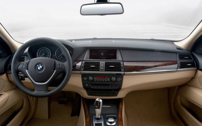 Широкоформатные обои Салон BMW X5 2007, Салон БМВ Икс 5 (BMW X5 2007)