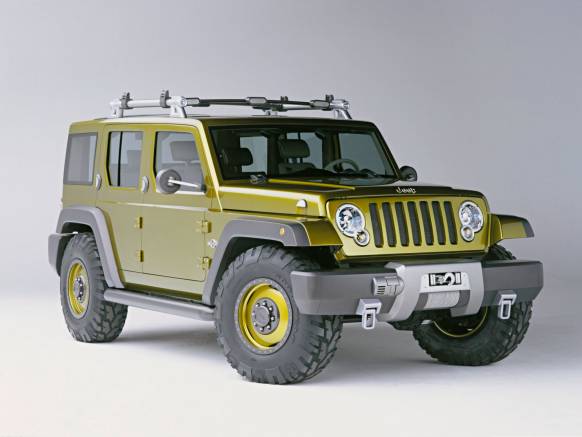 Широкоформатные обои Jeep, Джип вид с переди (Jeep front)