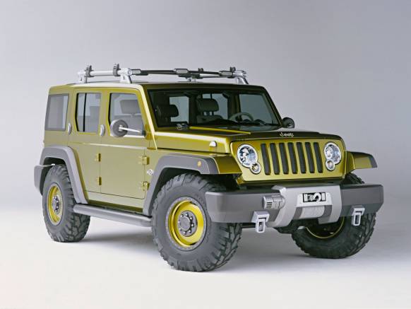 Широкоформатные обои Jeep, Джип вид с переди (Jeep front)