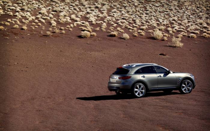 Широкоформатные обои Песок Infiniti FX50, В песках Инфинити (Infiniti FX50)